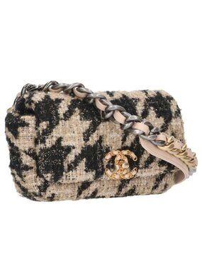 Chanel 19 CC Logo Tweed Belt Body Bag